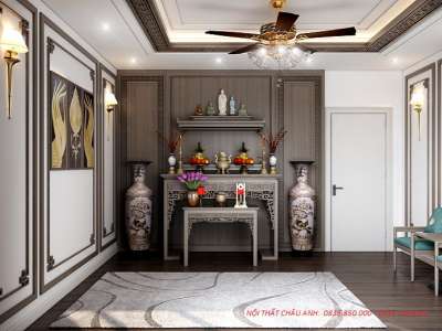 Thiết kế ban thờ đẹp trang nghiêm cho mọi gia đình Việt